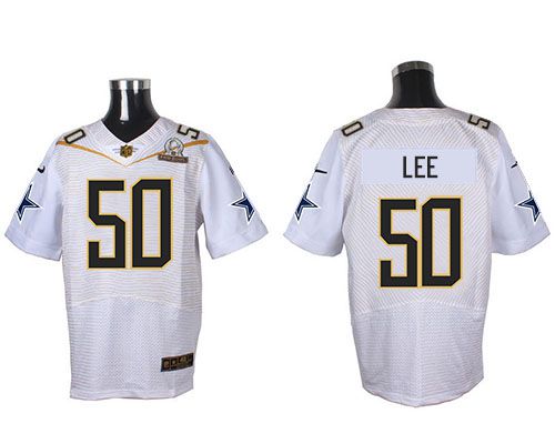 Nike Cowboys #50 Sean Lee White 2016 Pro Bowl Men's Stitched NFL Elite Jersey